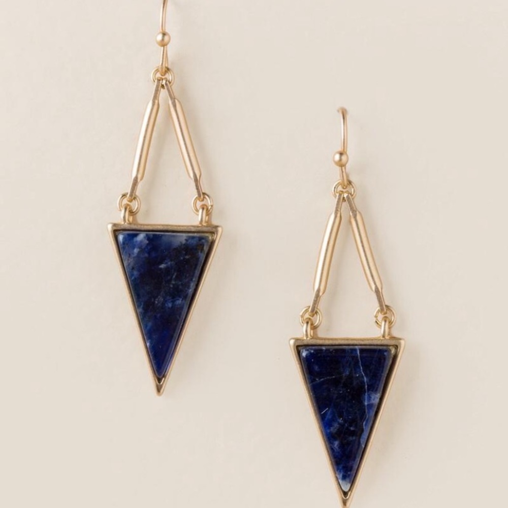 NWT FRANCESCA’S Triangle Drop Earrings